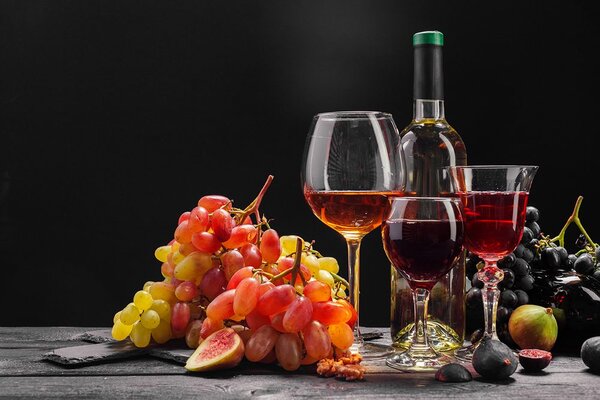 Fototapet vin cu struguri