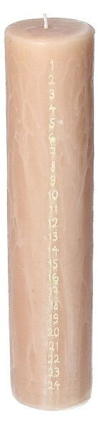 Lumânare bej de Advent 25 cm