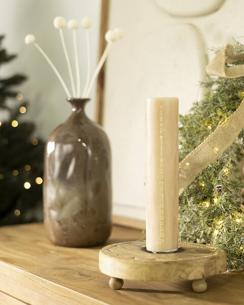 Lumânare bej de Advent 25 cm