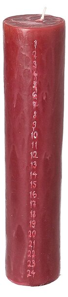 Lumânare burgund de Advent 25 cm