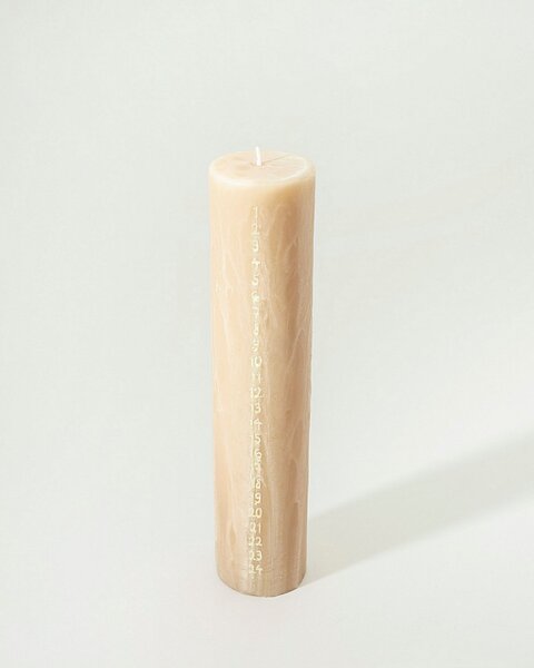 Lumânare bej de Advent 25 cm