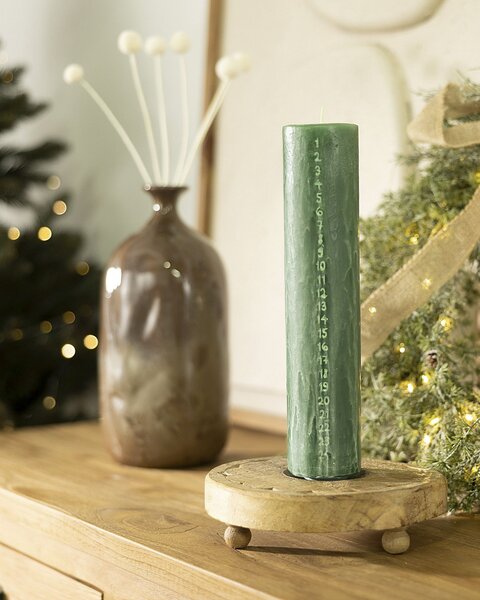 Lumânare verde de Advent 25 cm