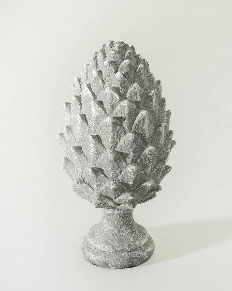 Figurină decorativă Pinecone Grey 15x15x30 cm