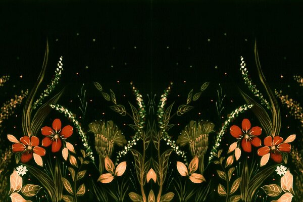 Tapet ornament floral
