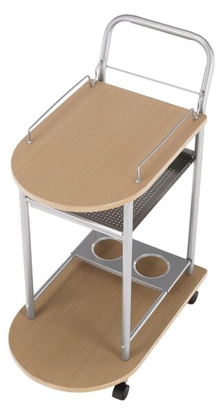 Carucior servire LIMA, fag/argintiu, 60x38x84 cm