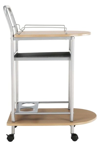 Carucior servire LIMA, fag/argintiu, 60x38x84 cm