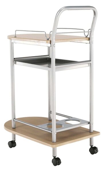 Carucior servire LIMA, fag/argintiu, 60x38x84 cm