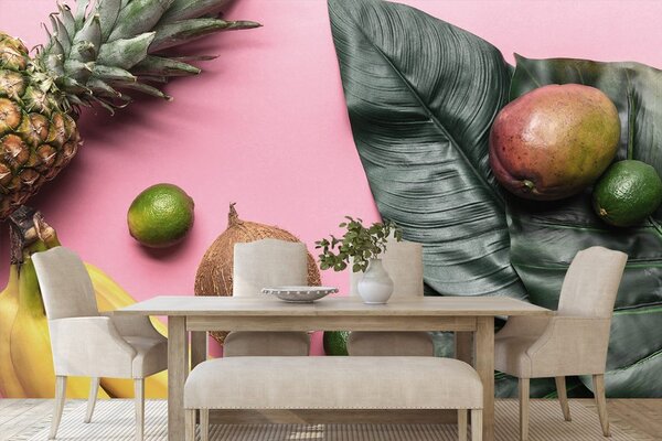 Fototapet amestec de fructe tropicale