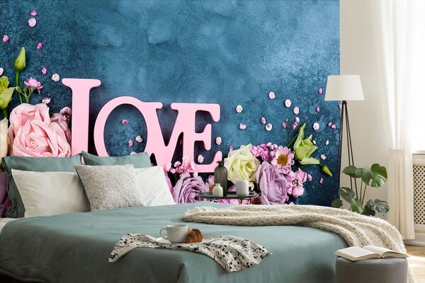 Fototapet inscripție Love