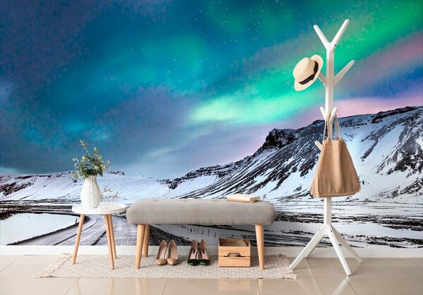 Fototapet aurora polară norvegiană