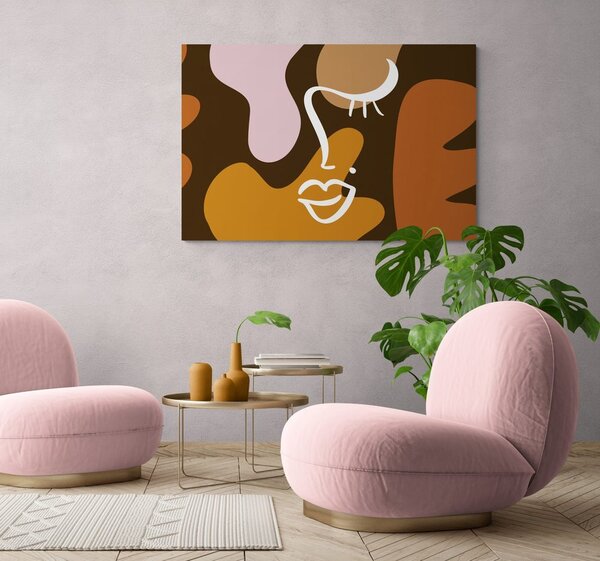 Tablou trăsătura femeii în design la modă