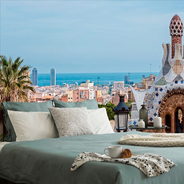 Fototapet vedere la Parcul Güell în Barcelona