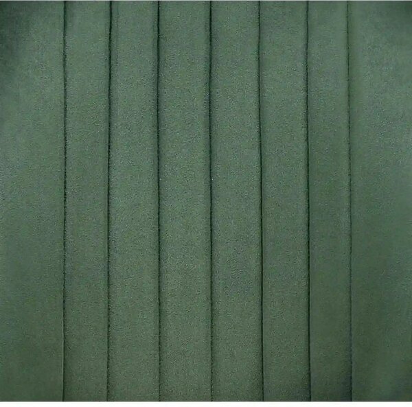Scaun tapitat K432, verde inchis, stofa catifelata, 48x57x85 cm