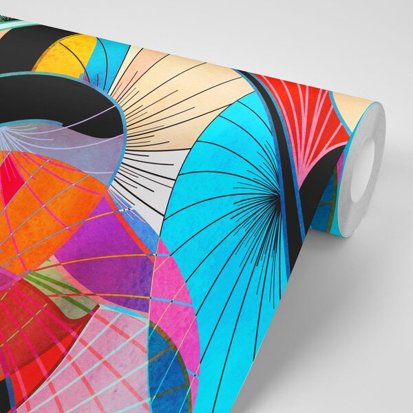 Tapet abstracție viu colorată