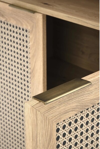 Biblioteca BORNEO, stejar artisan, PAL laminat, 80x40x173 cm