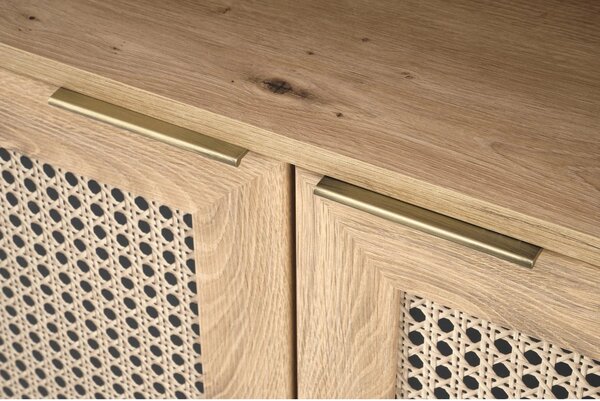 Biblioteca BORNEO, stejar artisan, PAL laminat, 80x40x173 cm