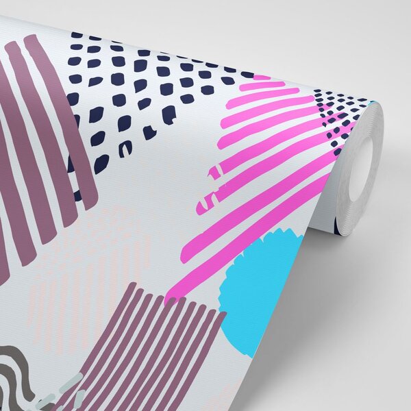 Tapet Memphis model în pop-art stil
