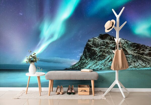 Fototapet aurora polară în Norvegia