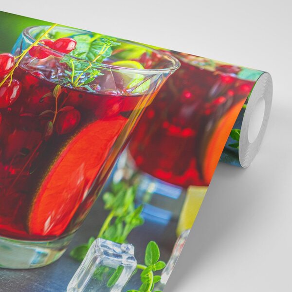 Fototapet cocktail roșu