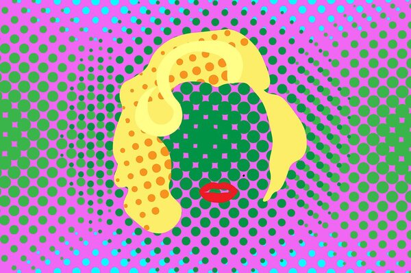 Tapet Marilyn Monroe în stil pop art