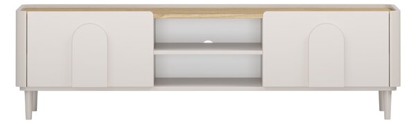 Comodă TV Amilio 170 cm cu sertar - cashmere / stejar uleiat / mânere cashmere