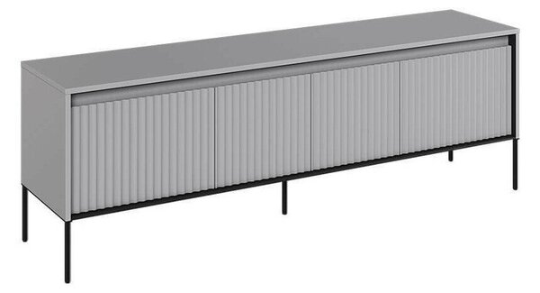 Comodă TV Fernolu 104Gri, Negru, 17x6x4cm
