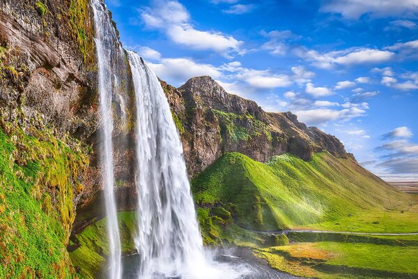 Fototapet cascada Seljalandsfoss