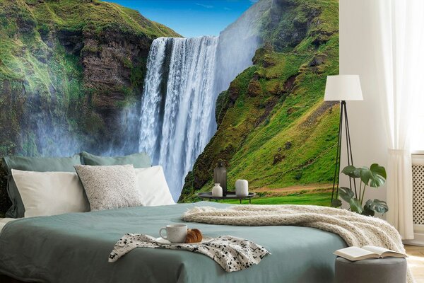 Fototapet cascada iconică din Islanda