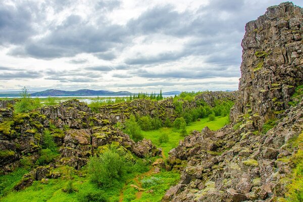 Fototapet parcul Național Thingvellir