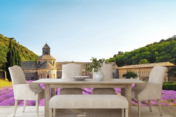 Fototapet Provence cu câmpuri de lavandă