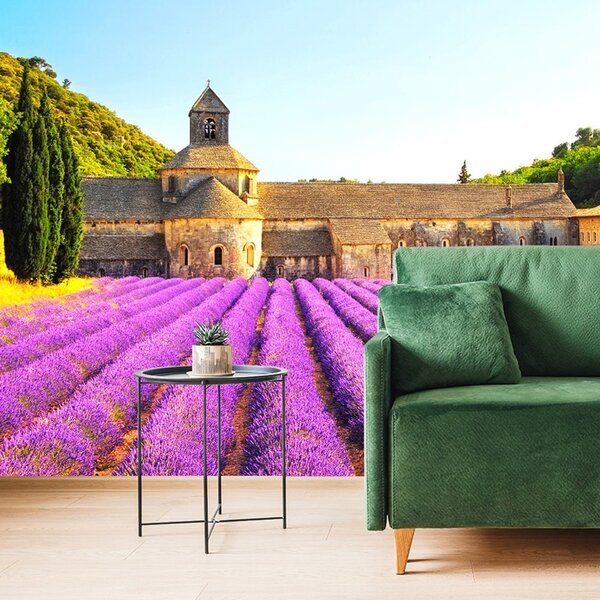 Fototapet Provence cu câmpuri de lavandă