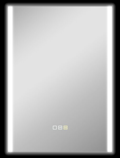 HOMCOM Oglindă LED 50x70 Antiaburire Touch IP44 | Aosom Romania