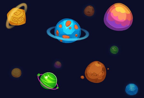 Tapet planete magice