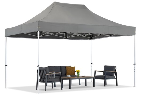 Cort expres de grădină antracit Manta 3 x 4.4m Garden Point