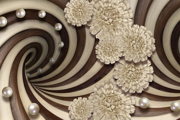Tapet spirală abstractă