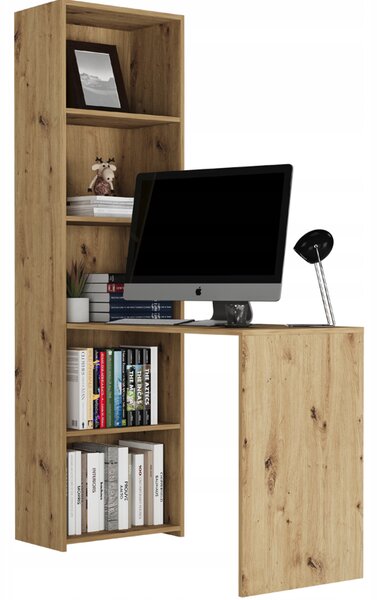 Birou de scris cu raft MODERN B-50S - 120 x 50 x 180 cm - diferite variante de culoare artisan mix antracit