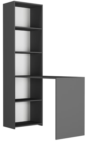 Birou de scris cu raft MODERN B-50S - 120 x 50 x 180 cm - diferite variante de culoare artisan mix antracit