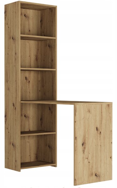 Birou de scris cu raft MODERN B-50S - 120 x 50 x 180 cm - diferite variante de culoare artisan mix antracit
