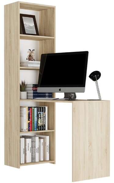 Birou de scris cu raft MODERN B-50S - 120 x 50 x 180 cm - diferite variante de culoare artisan mix antracit