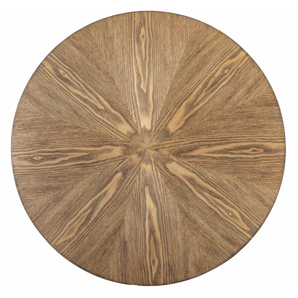 Masa rotunda lemn bucatarie AMADEO, nuc/negru, 80x80x76 cm