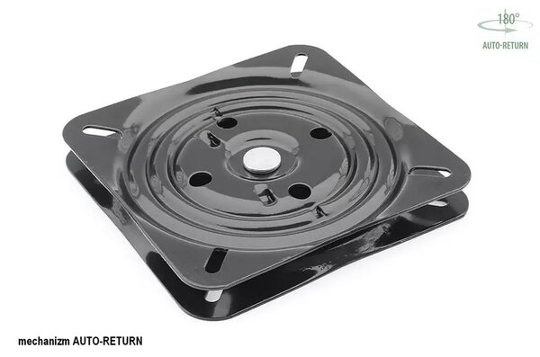 Scaun living rotativ AZALIA, bej inchis/negru, stofa catifelata/metal