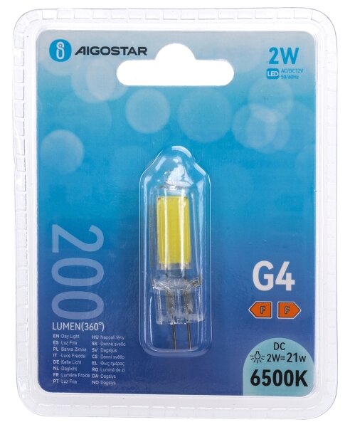 Bec LED G4/2W/12V 6500K - Aigostar