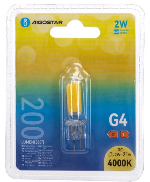 Bec LED G4/2W/12V 4000K - Aigostar