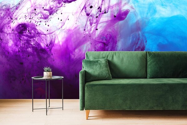 Tapet abstracție magică violet-albastră