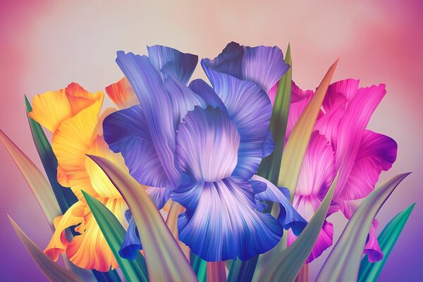 Tapet fantezie florală