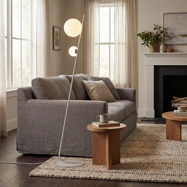 Lampadar TATU 2xG9/8W/230V alb