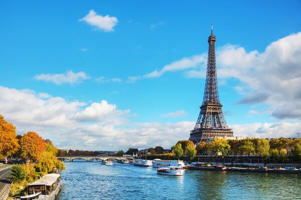 Fototapet panorama frumoasă a Parisului