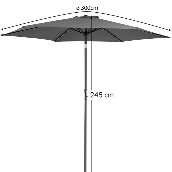 Deuba Floarea soarelui de gradina Ø300 cm - antracit