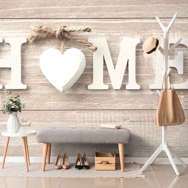 Tapet cu inscripția Home în design vintage