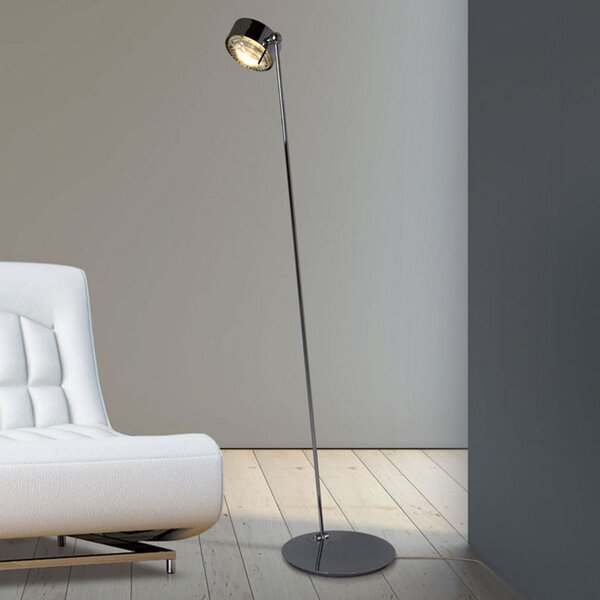 Top Light Lampă de podea cu LED Puk Maxx Floor Mini, cromată, Metalic, Camera de zi / sufragerie, Metal, Modern
